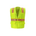 2W International Multi-Pocket Safety Vest, 2X-Large, Lime 8048-A 2XL